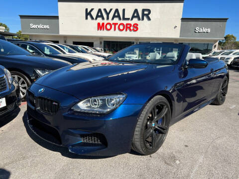 2015 BMW M6 for sale at KAYALAR MOTORS in Houston TX