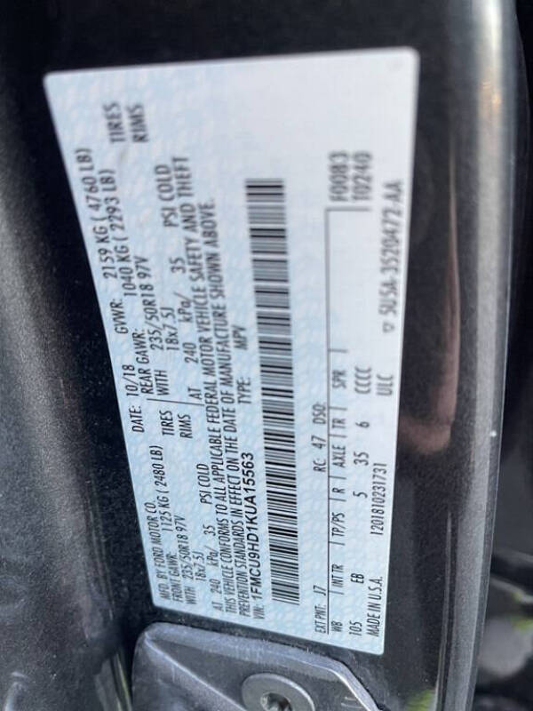 2019 Ford Escape SEL