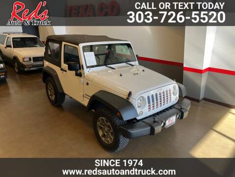 2015 Jeep Wrangler for sale at Red's Auto and Truck in Longmont CO