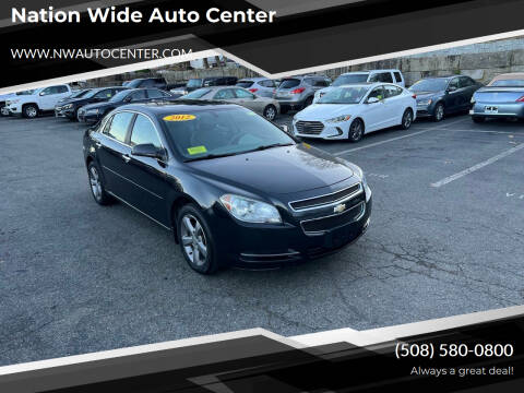 2012 Chevrolet Malibu for sale at Nation Wide Auto Center in Brockton MA