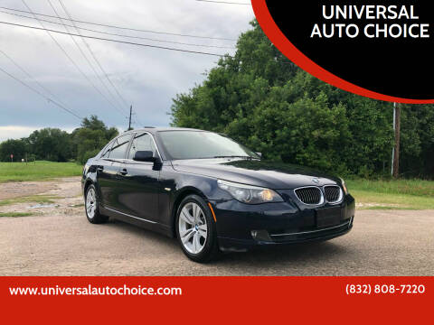 2010 BMW 5 Series for sale at UNIVERSAL AUTO CHOICE in Houston TX