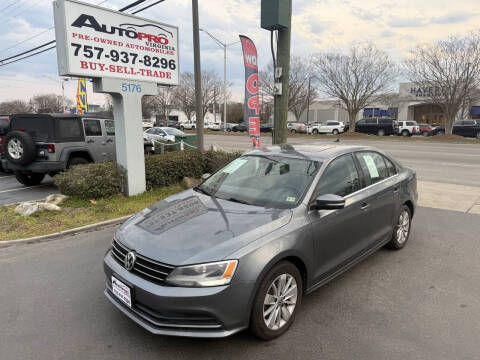 2015 Volkswagen Jetta for sale at AutoPro Virginia LLC in Virginia Beach VA