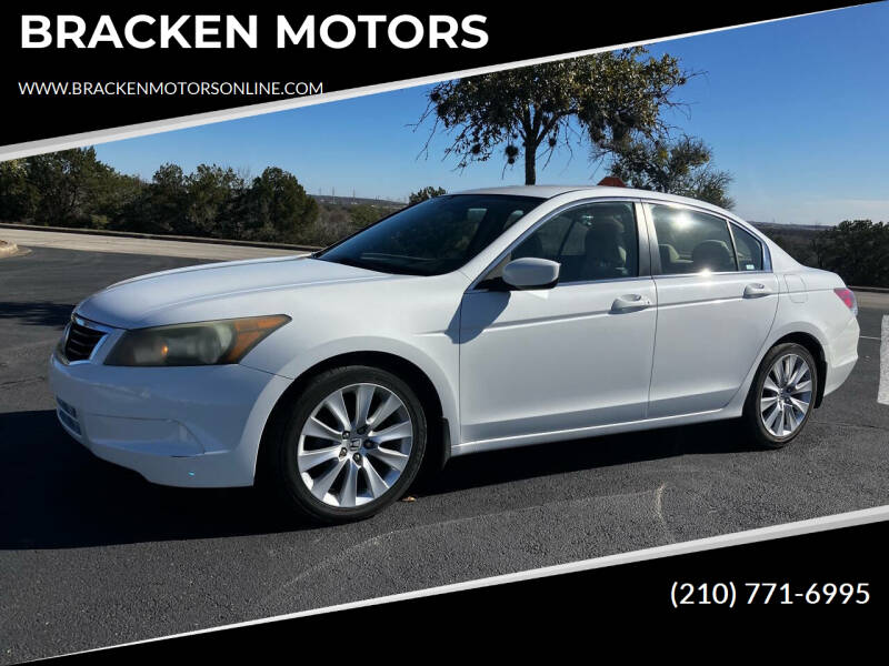 2008 Honda Accord for sale at BRACKEN MOTORS in San Antonio TX