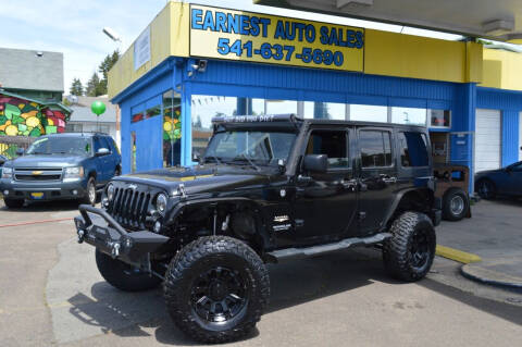 2014 Jeep Wrangler Unlimited for sale at Earnest Auto Sales in Roseburg OR