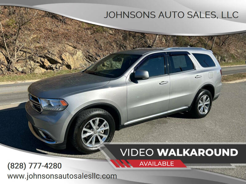 2015 Dodge Durango for sale at Johnsons Auto Sales, LLC in Marshall NC