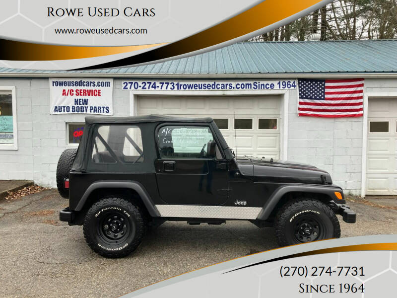 1999 Jeep Wrangler for sale at Rowe Used Cars in Beaver Dam KY
