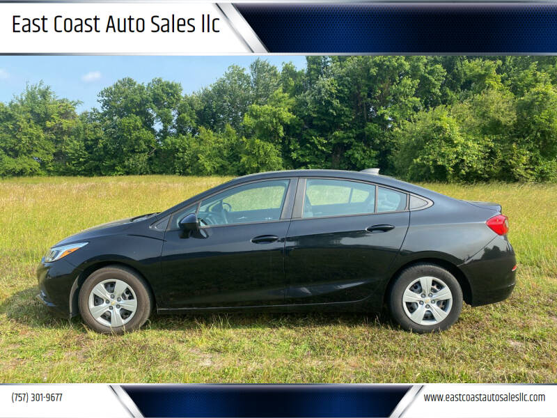 2018 Chevrolet Cruze for sale at East Coast Auto Sales llc in Virginia Beach VA