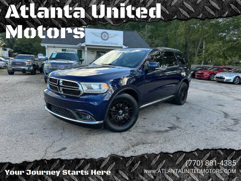 2016 Dodge Durango for sale at Atlanta United Motors in Jefferson GA