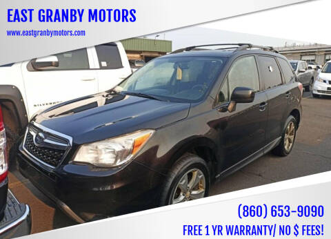 2014 Subaru Forester for sale at EAST GRANBY MOTORS in East Granby CT