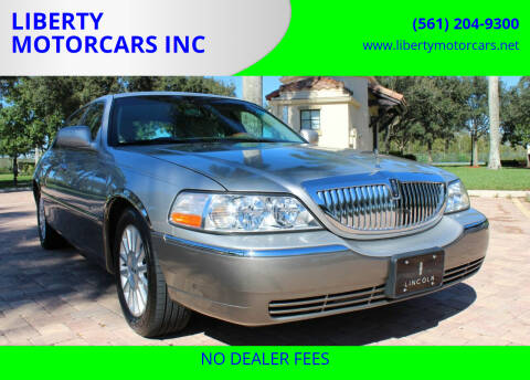 2003 Lincoln Town Car for sale at LIBERTY MOTORCARS INC in Royal Palm Beach FL