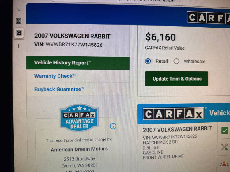 2007 Volkswagen Rabbit