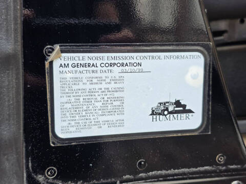 1999 AM General Hummer