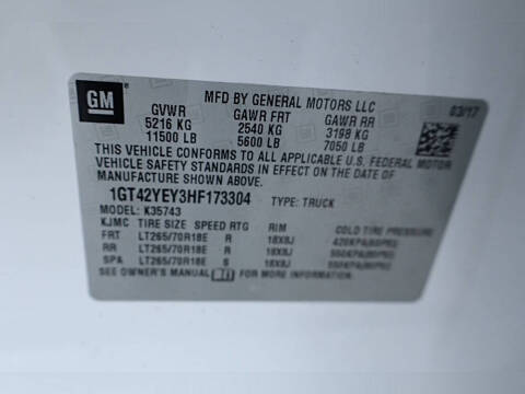 2017 GMC Sierra 3500HD