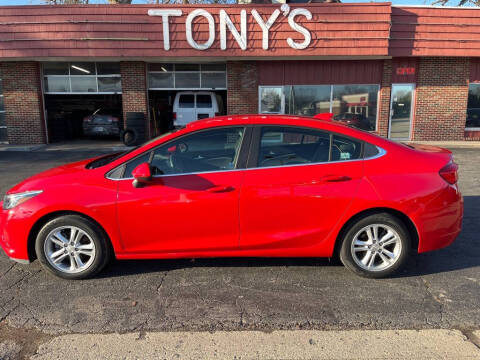 2018 Chevrolet Cruze for sale at Tonys Car Sales in Richmond IN