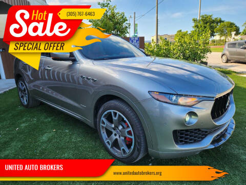 2018 Maserati Levante for sale at UNITED AUTO BROKERS in Hollywood FL