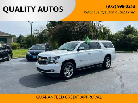 2016 Chevrolet Suburban for sale at QUALITY AUTOS in Hamburg NJ