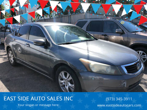 2008 Honda Accord for sale at EAST SIDE AUTO SALES INC in Paterson NJ