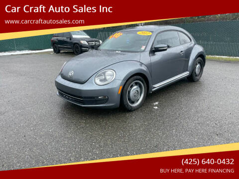2012 Volkswagen Beetle for sale at Car Craft Auto Sales Inc in Lynnwood WA