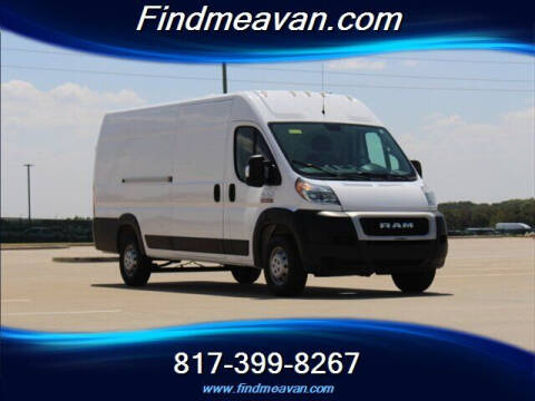 2019 RAM ProMaster for sale at Findmeavan.com in Euless TX