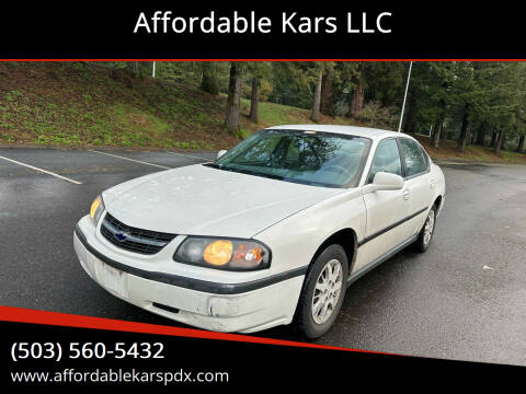 2004 Chevrolet Impala for sale at Affordable Kars LLC in Portland OR