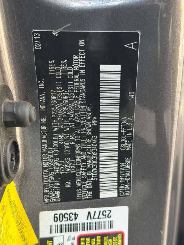 2013 Toyota Sienna L 7-Passenger