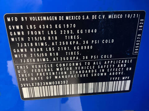 2022 Volkswagen Taos