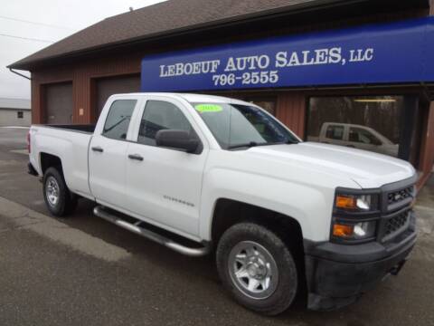 2015 Chevrolet Silverado 1500 for sale at LeBoeuf Auto Sales in Waterford PA