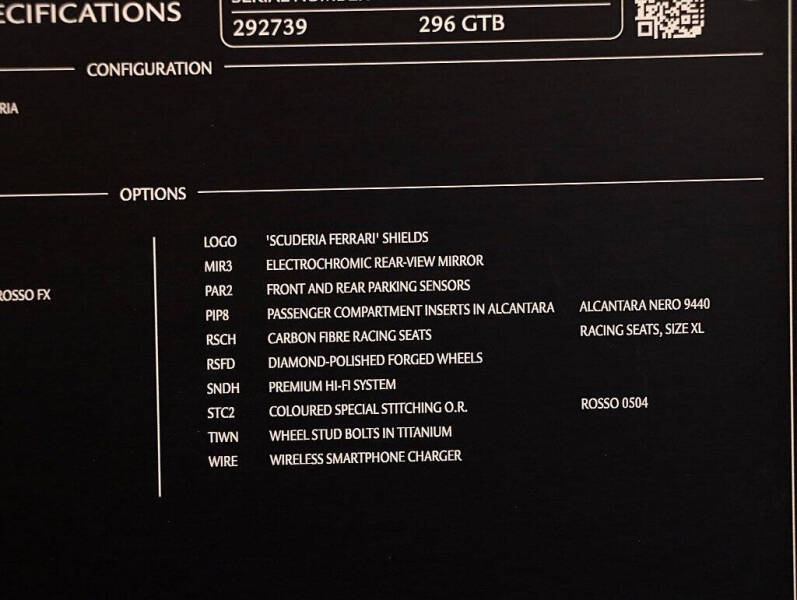 2023 Ferrari 296 GTB