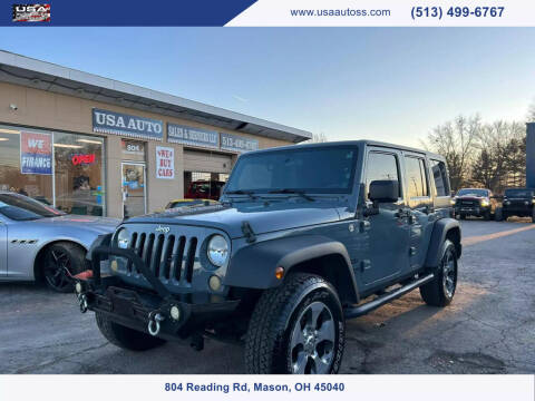 2014 Jeep Wrangler Unlimited for sale at USA Auto Sales & Services, LLC in Mason OH