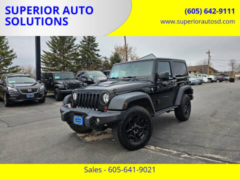 2013 Jeep Wrangler for sale at SUPERIOR AUTO SOLUTIONS in Spearfish SD