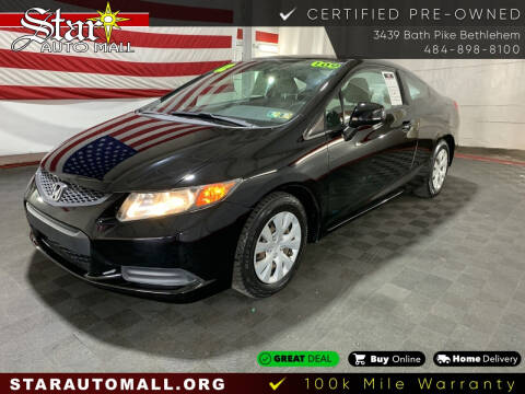 2012 Honda Civic for sale at STAR AUTO MALL 512 in Bethlehem PA