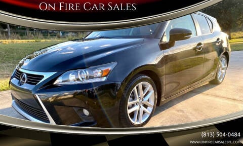 2015 Lexus CT 200h for sale at On Fire Car Sales in Tampa FL