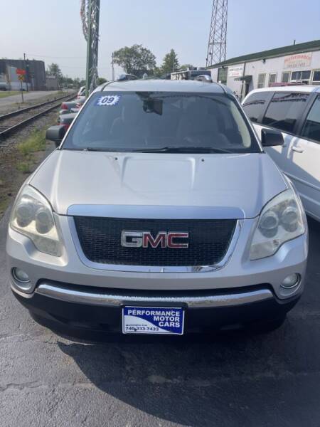 2009 GMC Acadia for sale at Performance Motor Cars in Washington Court House OH