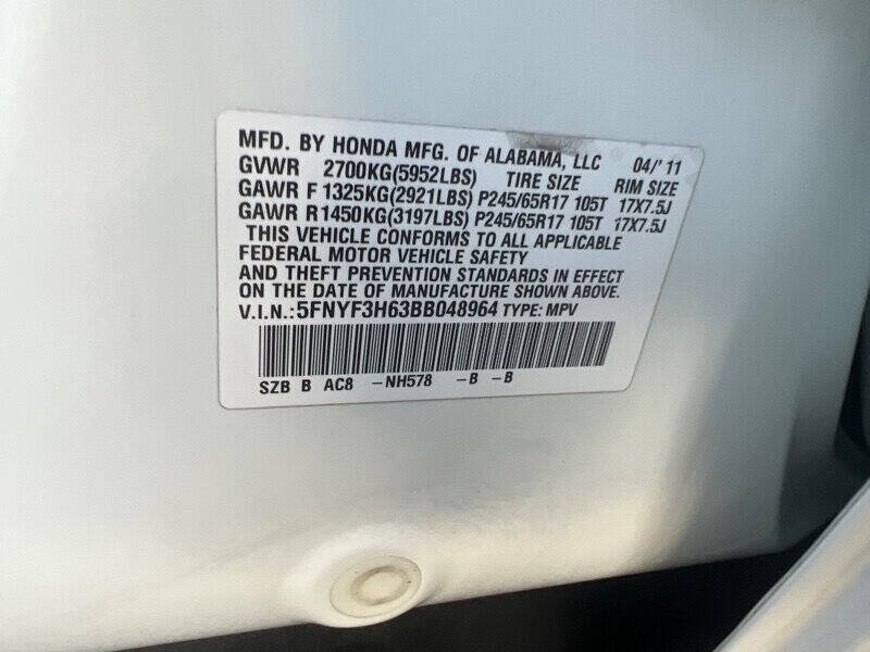 2011 Honda Pilot EX-L w/DVD