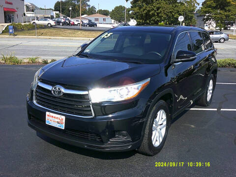 2015 Toyota Highlander for sale at MIRACLE AUTO SALES in Cranston RI