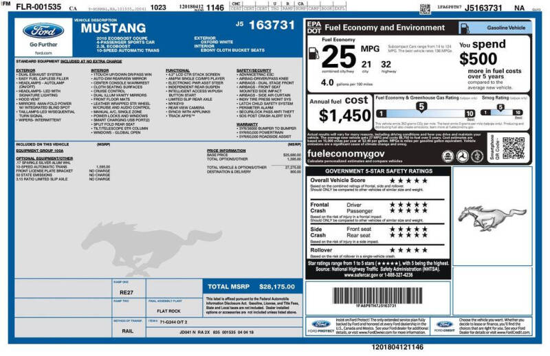 2018 Ford Mustang EcoBoost