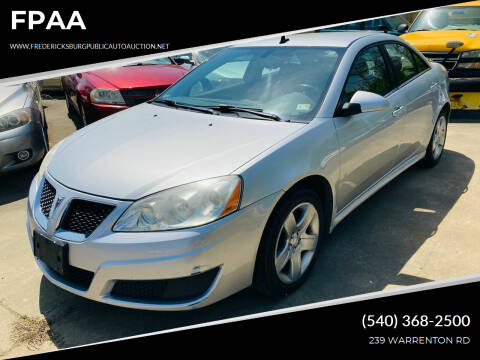 2009 Pontiac G6 for sale at FPAA in Fredericksburg VA