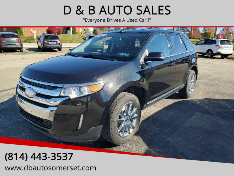 2013 Ford Edge for sale at D & B AUTO SALES in Somerset PA