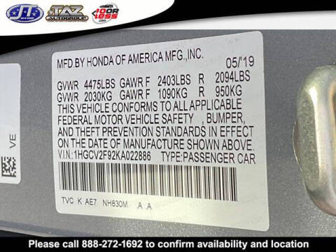 2019 Honda Accord Touring