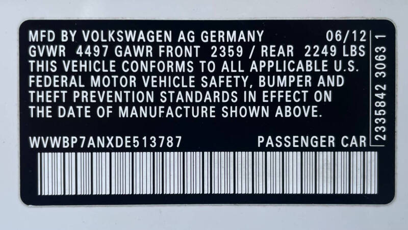 2013 Volkswagen CC Sport Plus PZEV