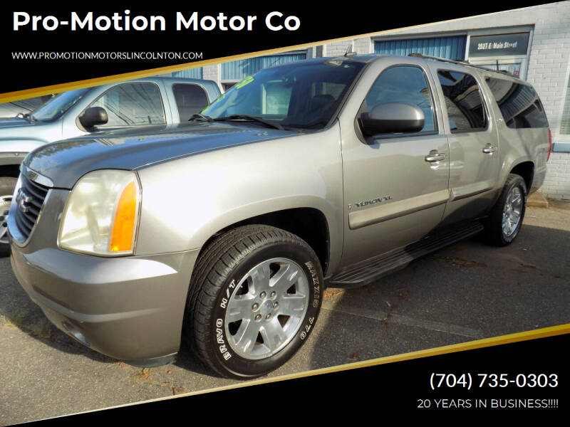2007 GMC Yukon XL for sale at Pro-Motion Motor Co in Lincolnton NC