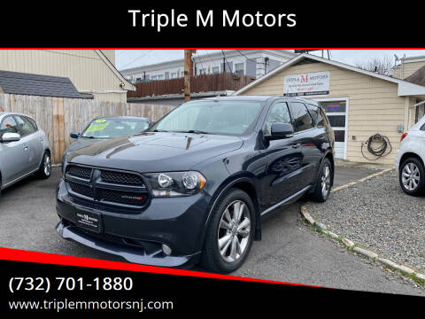 2012 Dodge Durango for sale at Triple M Motors in Point Pleasant NJ