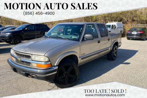 2002 Chevrolet S-10 for sale at Motion Auto Sales in West Collingswood Heights NJ