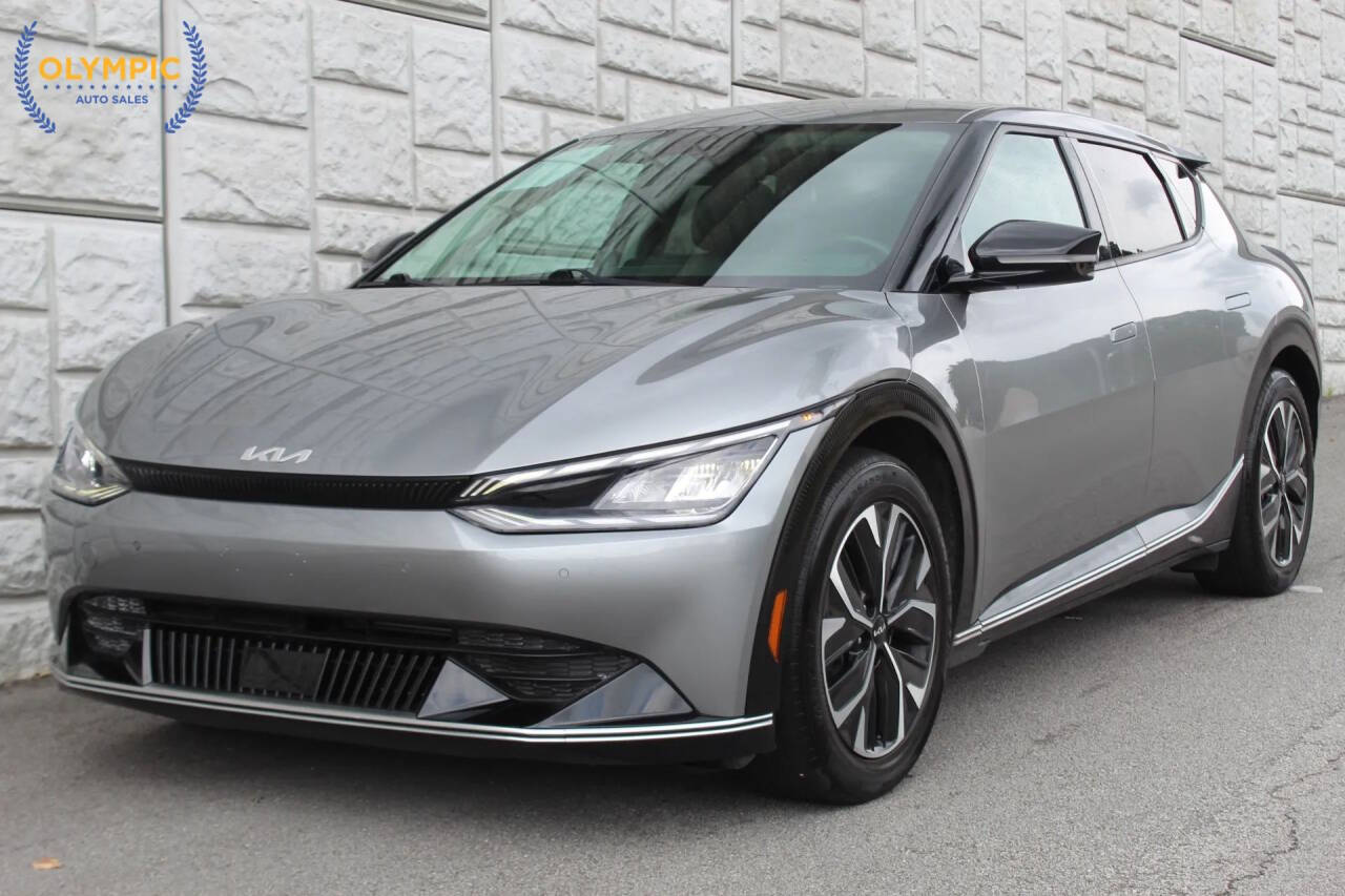 Gray 2023 Kia EV6 Wind Wind 4dr Crossover 1