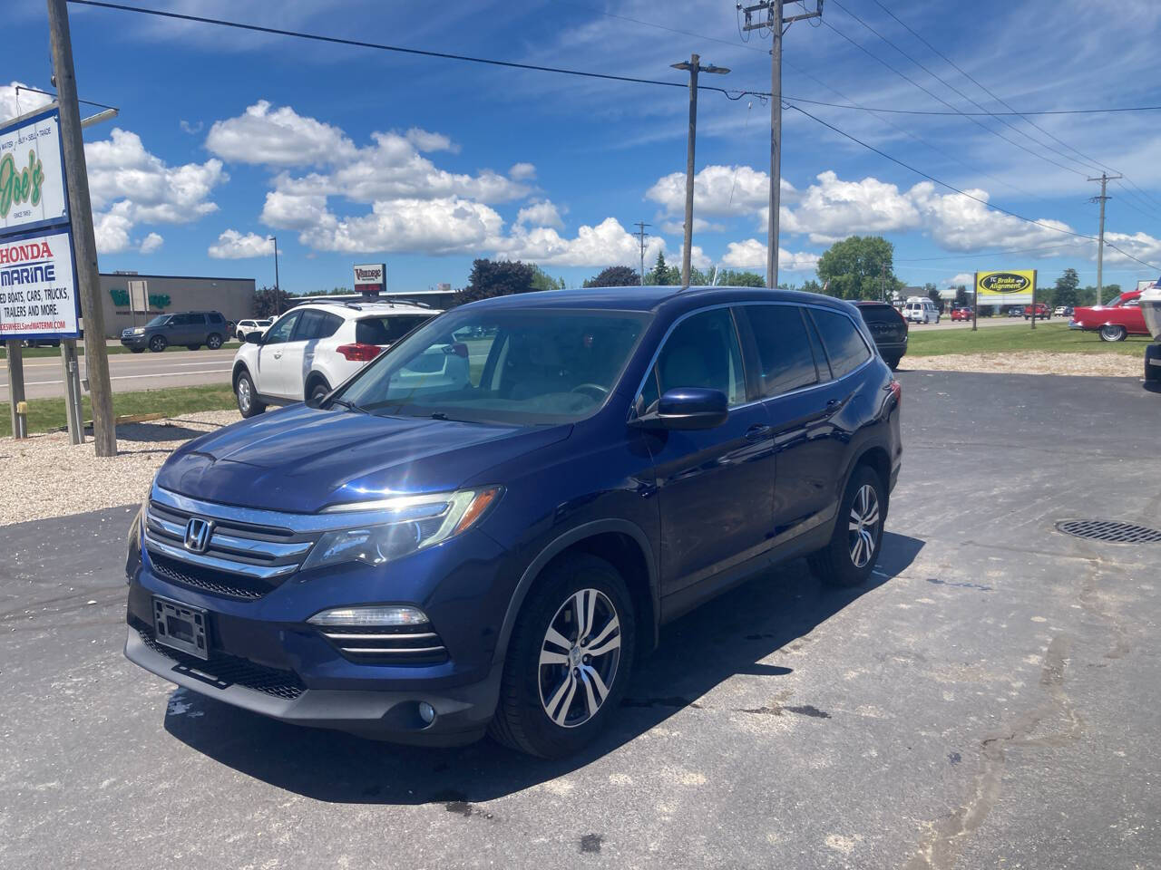 Blue 2016 Honda Pilot EX AWD EX 4dr SUV 2