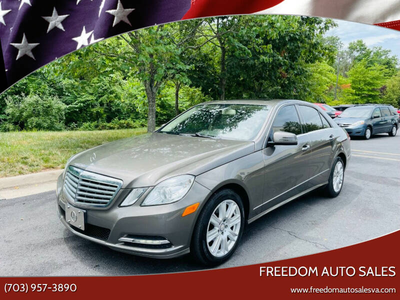 2013 Mercedes-Benz E-Class for sale at Freedom Auto Sales in Chantilly VA