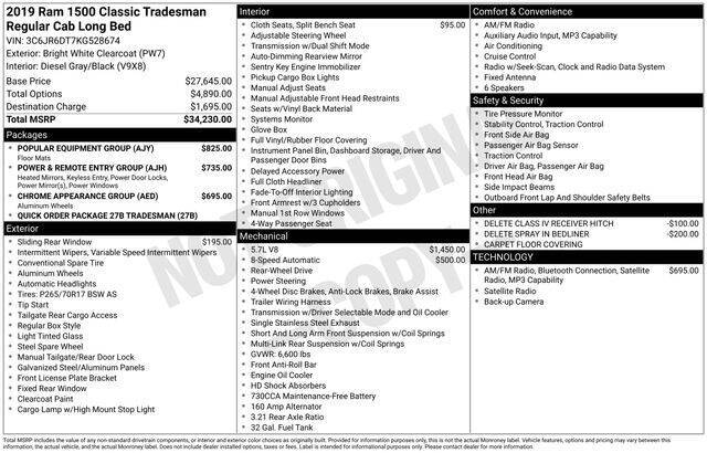 2019 RAM 1500 Classic Tradesman