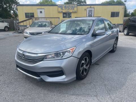 2016 Honda Accord for sale at Honest Abe Auto Sales 2 in Indianapolis IN