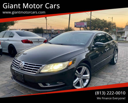 2013 Volkswagen CC for sale at Giant Motor Cars in Tampa FL