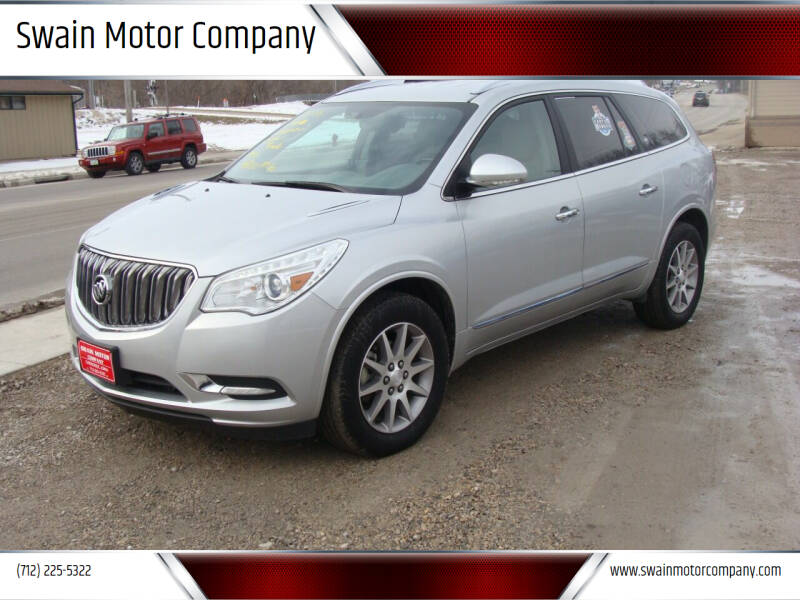 2016 Buick Enclave for sale at Swain Motor Company in Cherokee IA